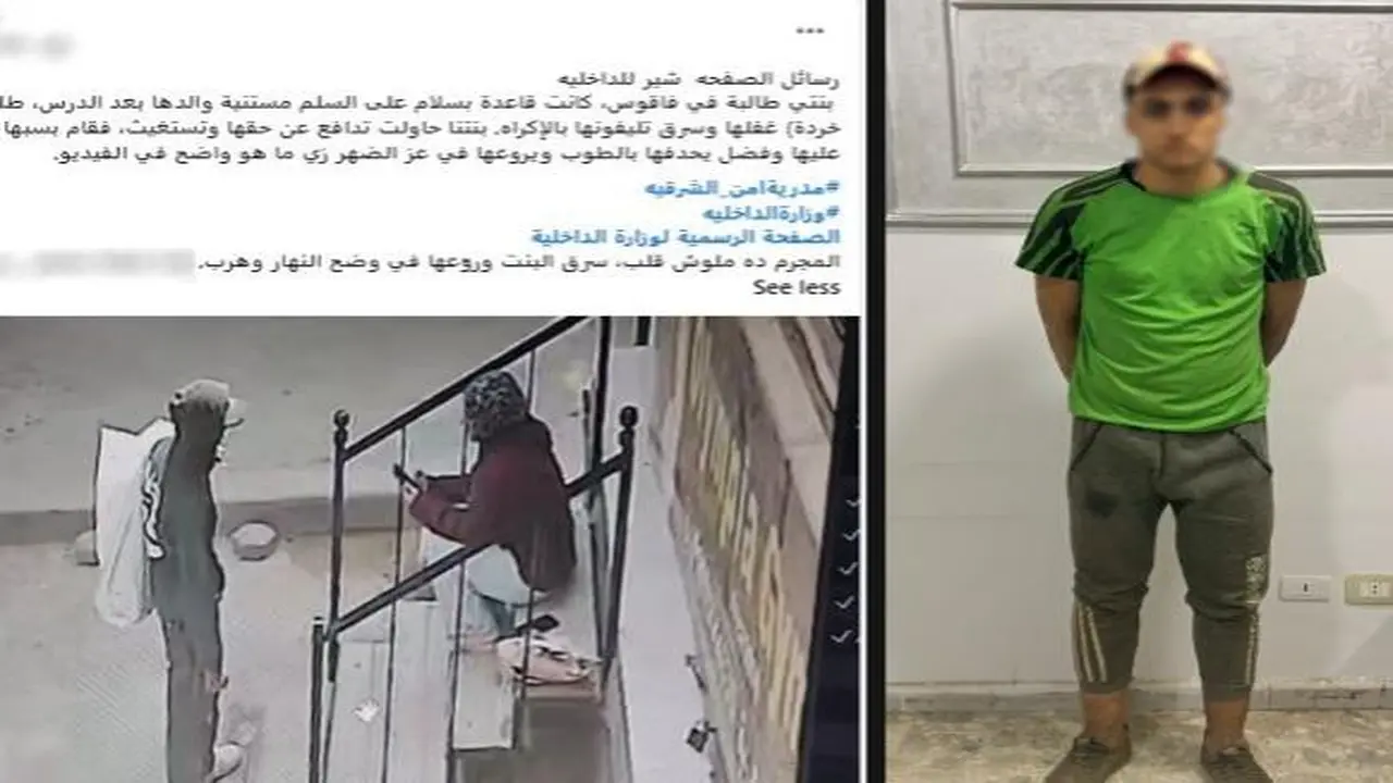 ضبط جامع خردة متهم بسرقة هاتف طالبة في الشرقية